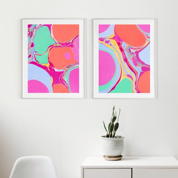Marbling Wall Decor - Etsy