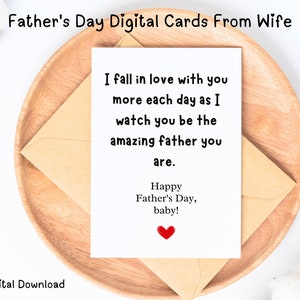 Card for husband, Father's Day Card From Wife, Printable, Gift For Husband, Husband, Digital, Instant Downloadable Card, PDF, Card for Dad