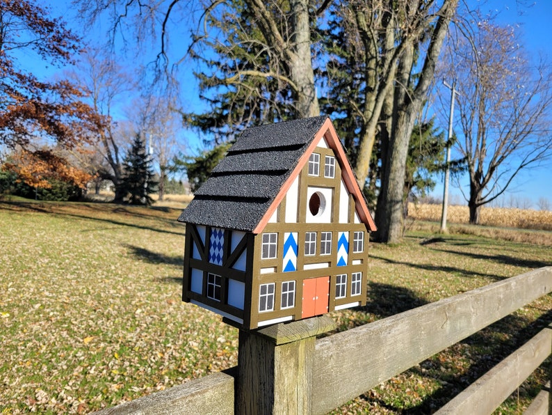 Medieval Birdhouse, Tudor Birdhouse, Charming Birdhouse, Functional Birdhouse, Outdoor Birdhouse image 5