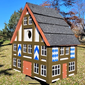 Medieval Birdhouse, Tudor Birdhouse, Charming Birdhouse, Functional Birdhouse, Outdoor Birdhouse image 3