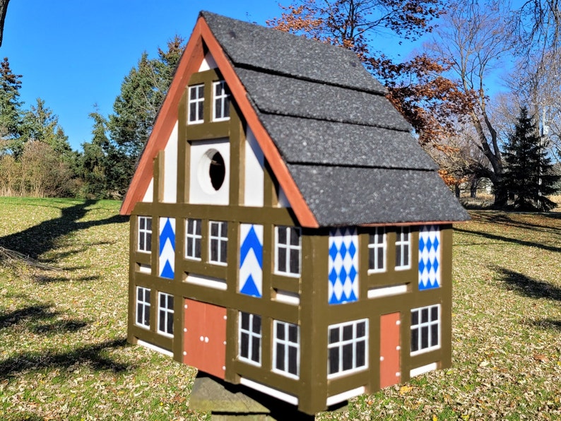 Medieval Birdhouse, Tudor Birdhouse, Charming Birdhouse, Functional Birdhouse, Outdoor Birdhouse image 3