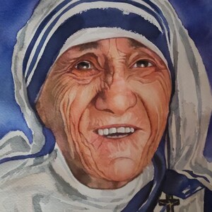 RITRATTO DI SANTI - pittura ad acquerello