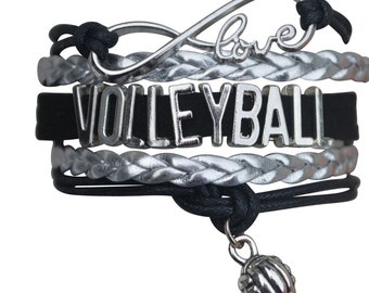Volleyball Bracelet, Volleyball Gift, Volleyball Charm Bracelet, Volleyball Jewelry- Perfect for Volleyball Players, Coaches & Team Gifts
