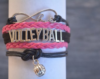 Volleyball Bracelet, Volleyball Gift, Volleyball Charm Bracelet, Volleyball Jewelry- Perfect for Volleyball Players, Coaches & Team Gifts