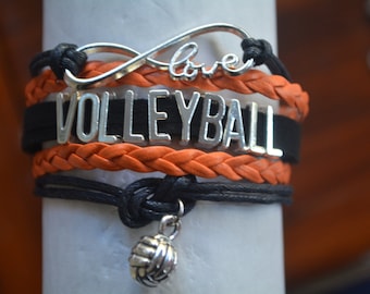 Volleyball Bracelet, Volleyball Gift, Volleyball Charm Bracelet, Volleyball Jewelry- Perfect for Volleyball Players, Coaches & Team Gifts