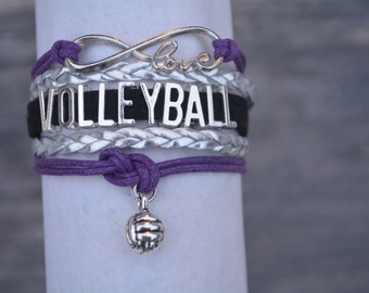 Volleyball Bracelet, Volleyball Gift, Volleyball Charm Bracelet, Volleyball Jewelry- Perfect for Volleyball Players, Coaches & Team Gifts