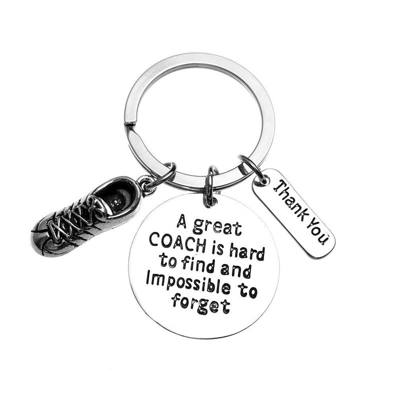 Running Coach Keychain Track Coach Gifts Great Coach is Hard Etsy