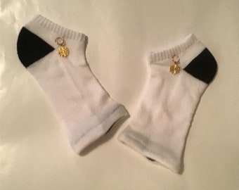 Flip Flop Socks, Spa Socks, Yoga Socks, Toeless Socks, Beach Socks, Pedicure Socks