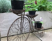 Bicycle ,Cycle Plant Stand , Metal Plant Stand , Candle Holder Ornament , Vintage Garden, Gardenalia