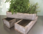 Herb Planter , Windowsill Planter , Table Decoration, Metal Storage Tray , Poultry Feeder