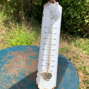 vintage Enamel Thermometer