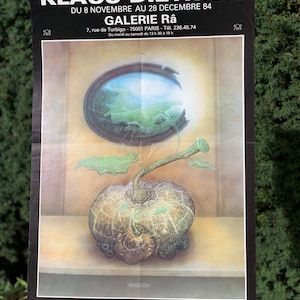 Invitation personnelle d'affiche d'art contemporain d'artiste allemand