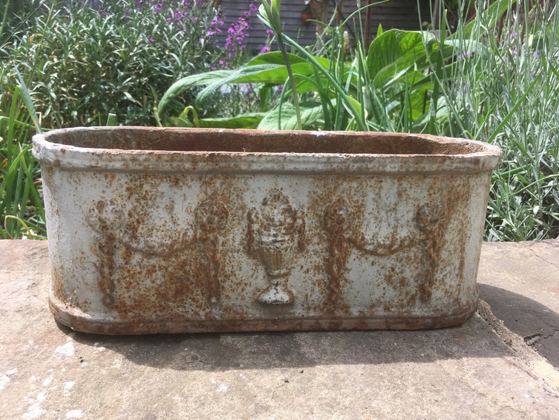 Cast Iron Victorian Planter Herb Garden Home Decor Etsy