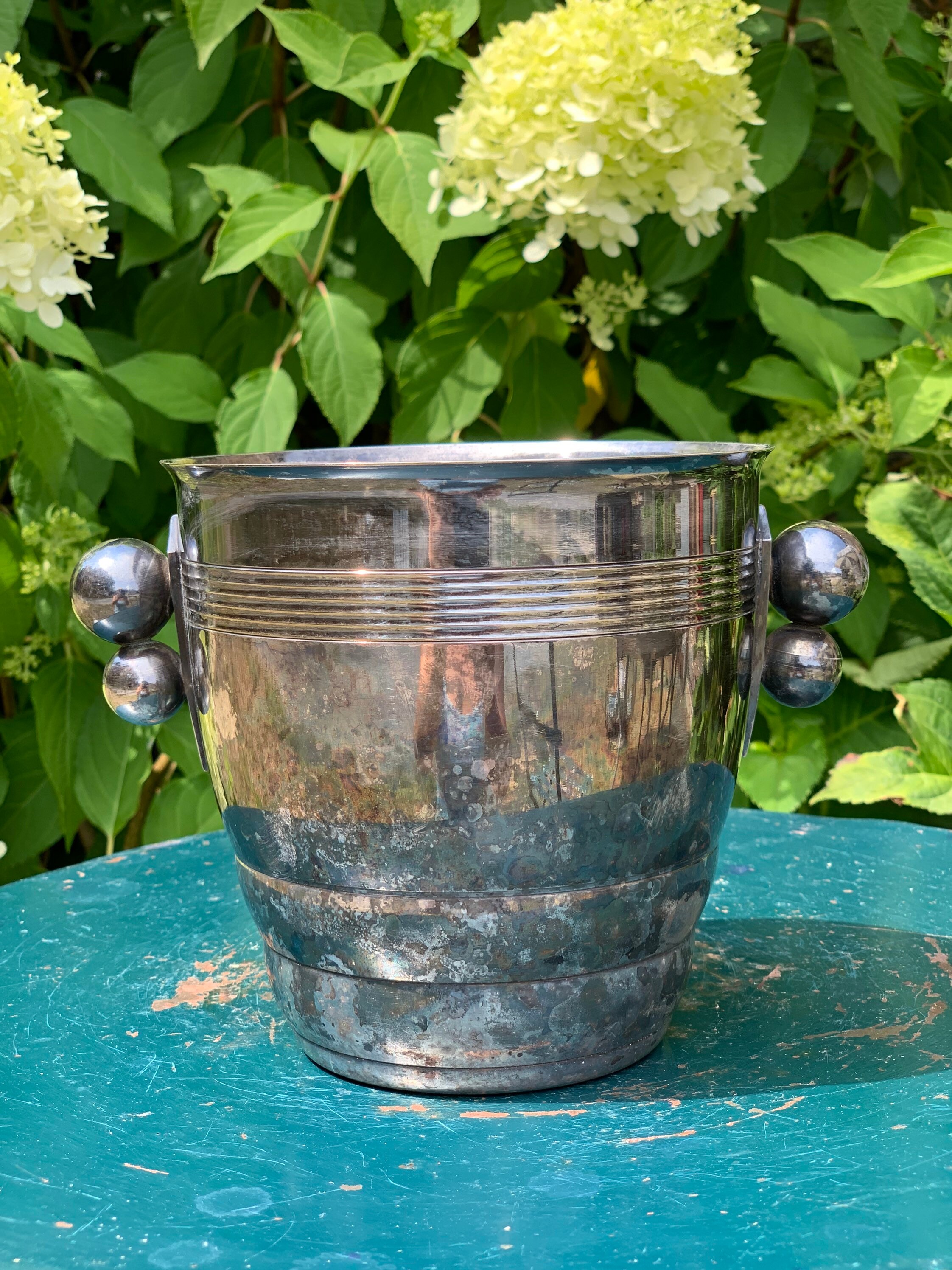 Silver French Ice Bucket French Cuisine Vintage Dining Etsy