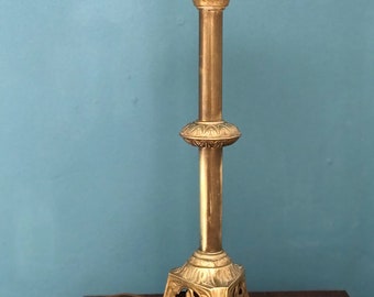 Antique Brass Lamp Table Lamp Vintage Lighting , Home Decor - French