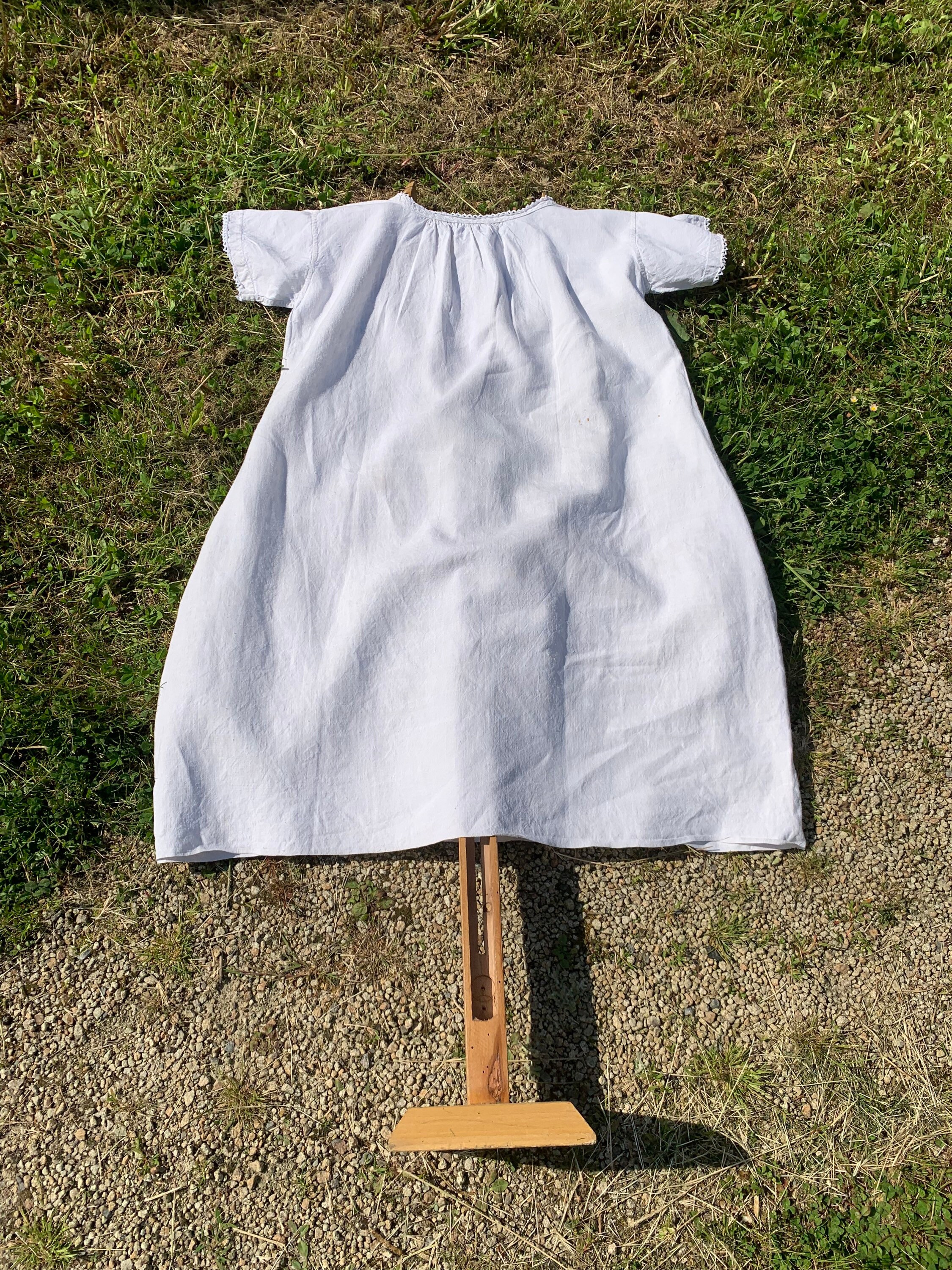 Antique French Linen Smock French Farmer, Peasant, Re
