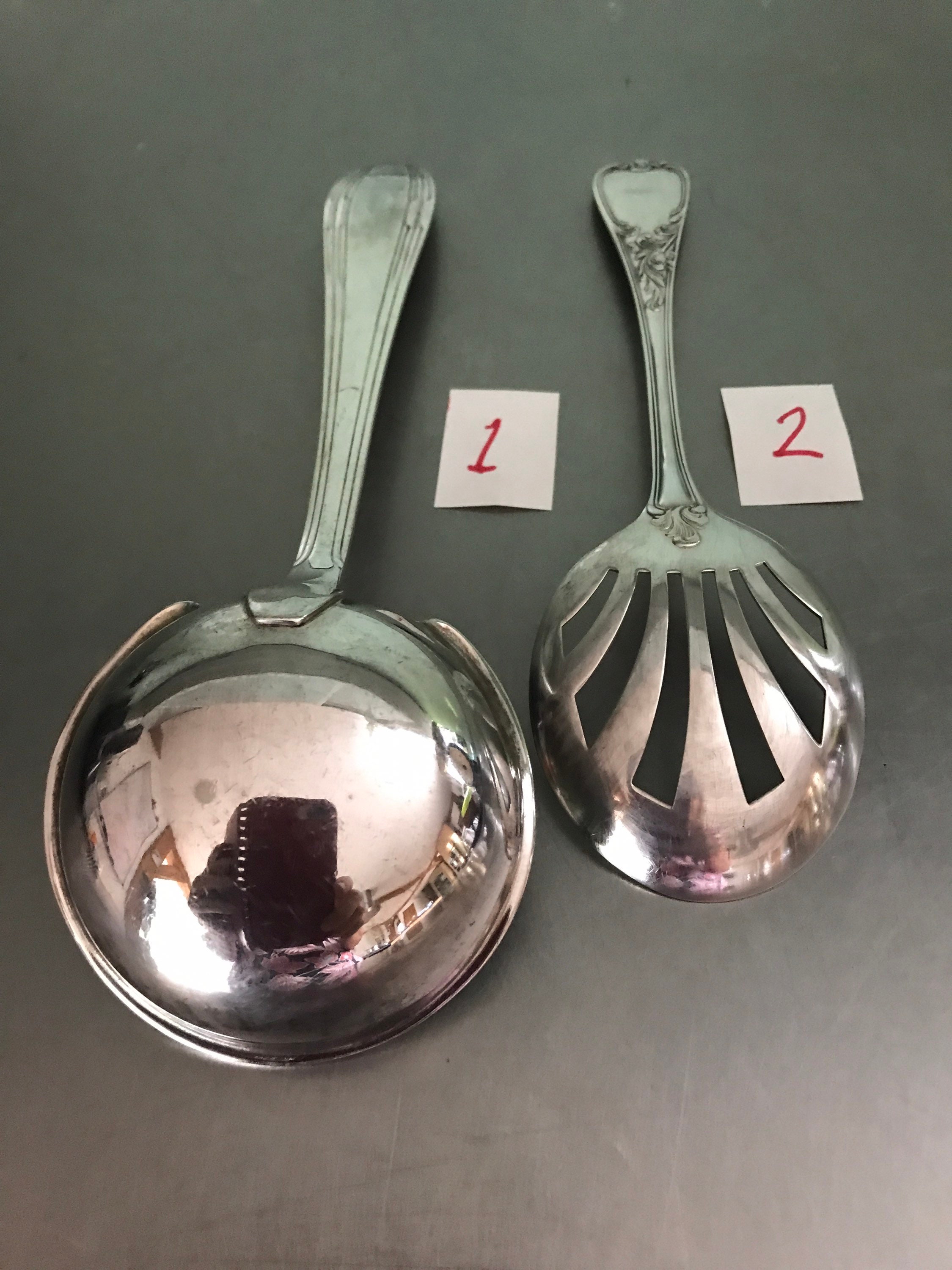 Silver Plated Serving Ladle and Spoon, Punch Ladle, French Dining ,French Cuisine