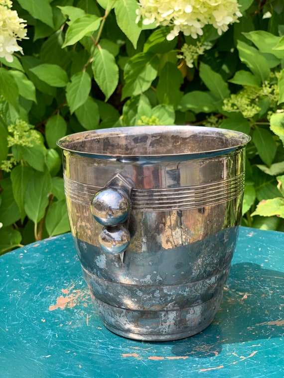 Silver French Ice Bucket French Cuisine Vintage Dining Etsy
