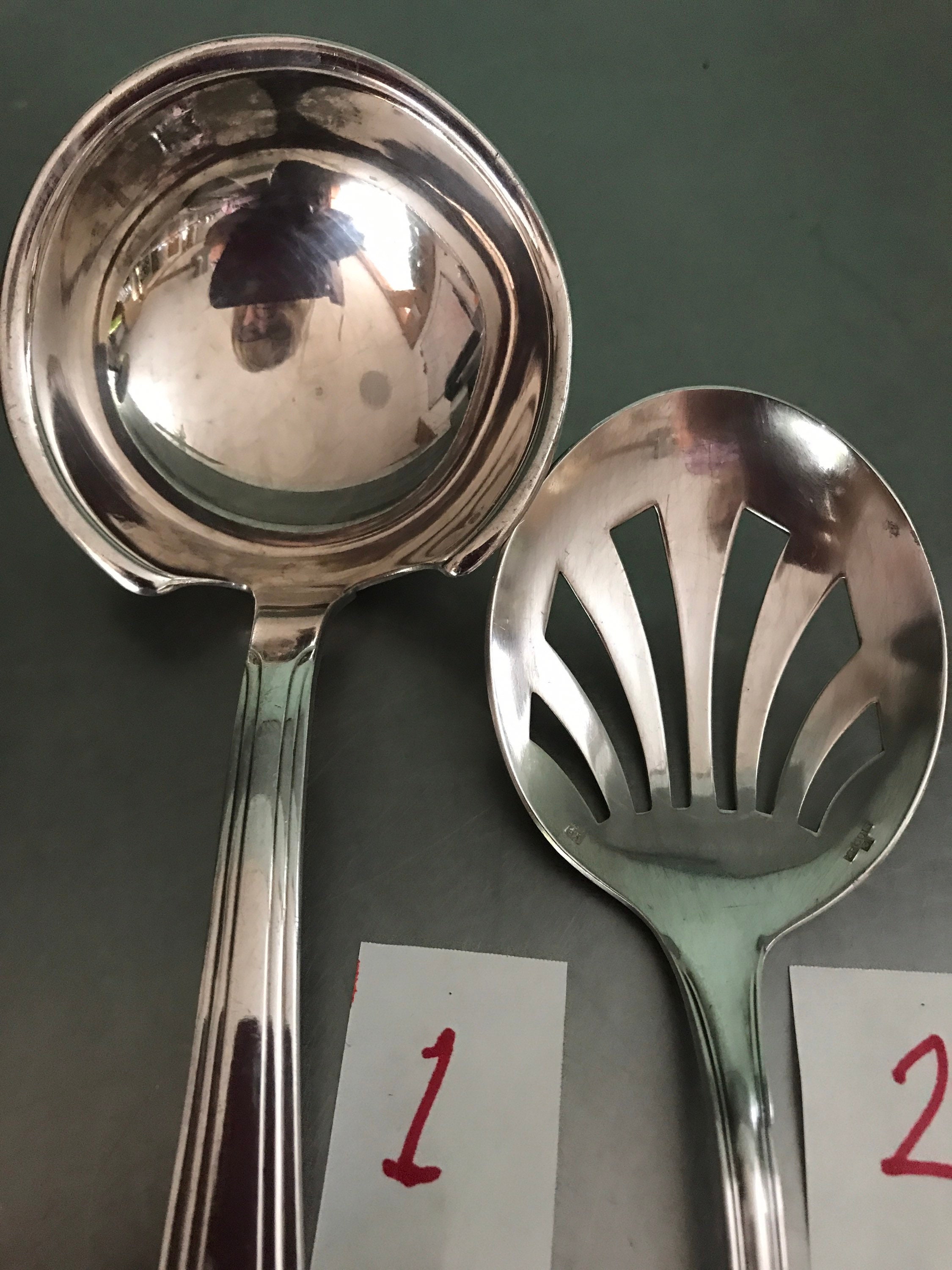 Silver Plated Serving Ladle and Spoon Punch Ladle French Etsy