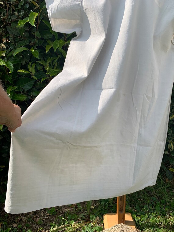 Antique French Linen Smock French Farmer, Peasant… - image 5
