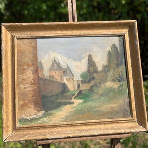 French Lanscape Oil Painting Signed