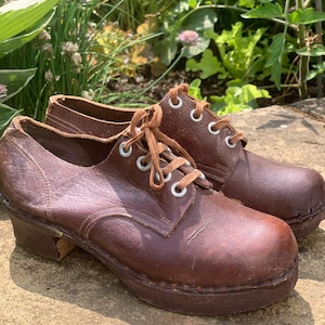 Antique French Childrens Overshoes Boots Church Clogs