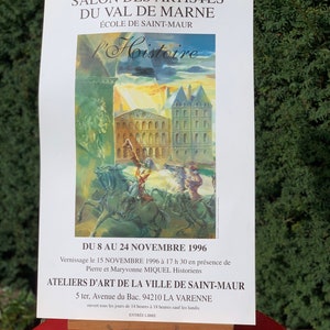 Exposición de carteles publicitarios de arte francés.