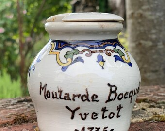 French Mustard Pot French Cuisine.