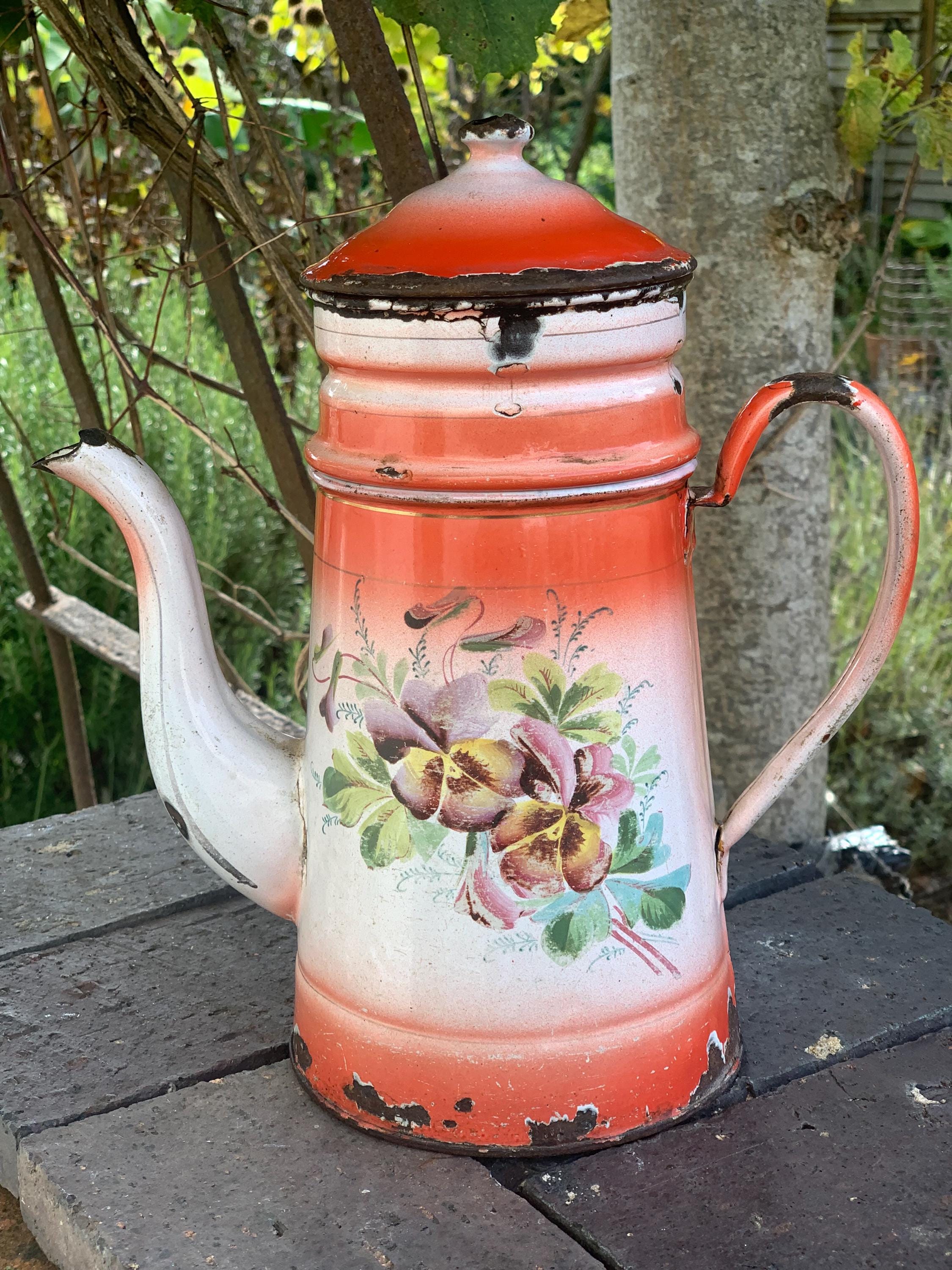 Enamel coffee pot France