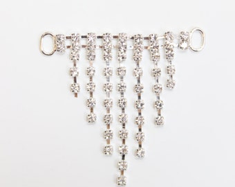 Conector de diamantes de imitación de línea colgante, juego de 2