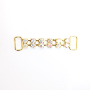 Gold AB Strass Verbinder, 2er Set