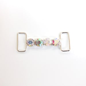 Pojedynczy łącznik Crystal AB, zestaw 2 sztuk / gotowy do wysyłki / łącznik bikini / łącznik kostiumowy / sprzedawany w zestawach / szybka wysyłka