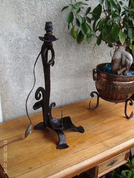 vintage wrought iron table lamps