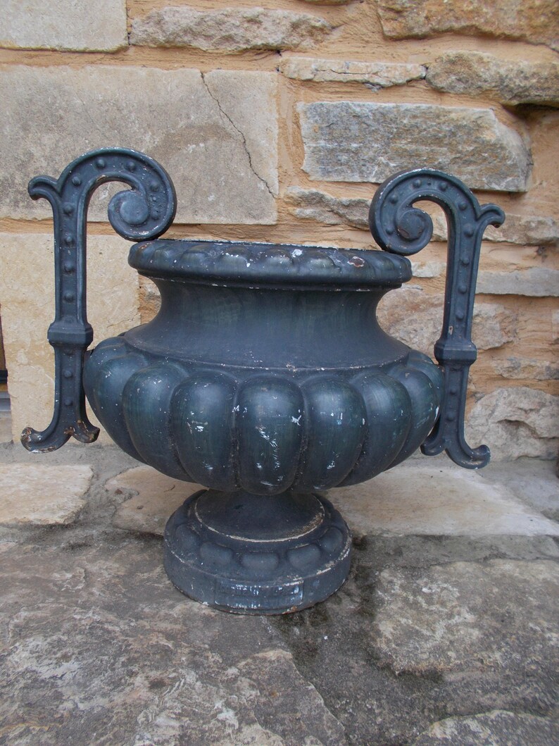 Cast Iron French Urn by Corneau Alfred 19th century Etsy
