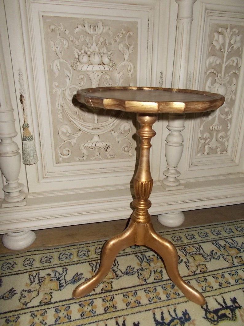 Antique French Small Wine Table Side