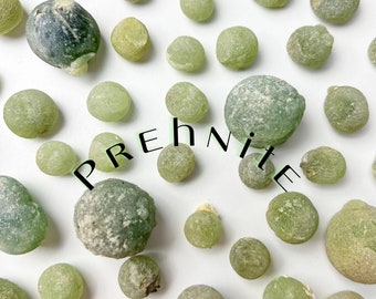 Prehnite Nodule, Natural Prehnite, Prehnite Ball, Green Black Crystal, Crystal Energy Healing, Mineral Collector, Uncommon Crystals