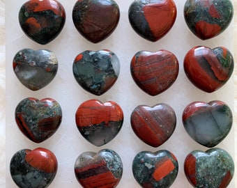 ONE Bloodstone Heart, Mini Crystal Heart