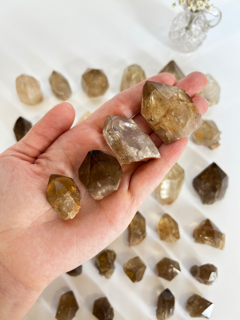 Natural Kundalini Citrine, Choose Your Point, Congo Citrine, Yellow Crystal, Healing Crystals, Lwena Minerals, Raw Stones image 4