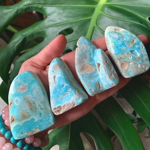 Blue Aragonite Small Self Standing Freeform Display Piece