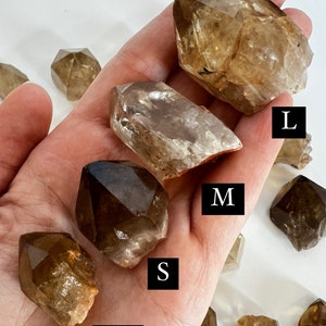 Natural Kundalini Citrine, Choose Your Point, Congo Citrine, Yellow Crystal, Healing Crystals, Lwena Minerals, Raw Stones image 3