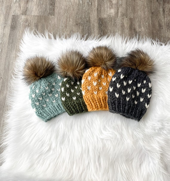 Mom & Me Knit Pompom Winter Hat (Multiple Colors) Mom & Me Knit Pompom Winter Hat (Multiple Colors)