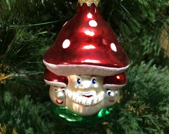 Handpainted Acrylic Mini 3D Tree Decoration Ornament Red Lipstick