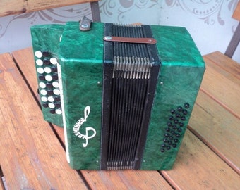 2 accordéons soviétiques vintage pour enfants, Bayan « Krementnoye » pour débutants, instrument de musique vintage