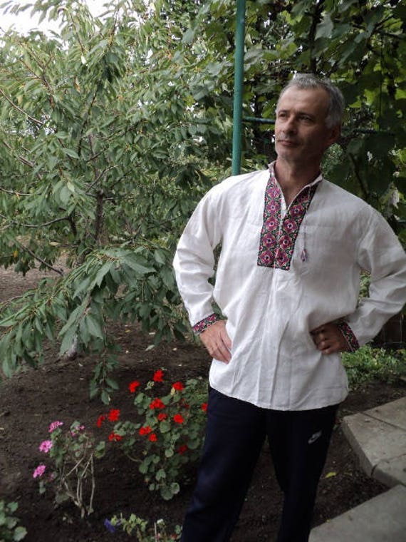 5 # Ukrainian embroidered shirt Men's embroidery -