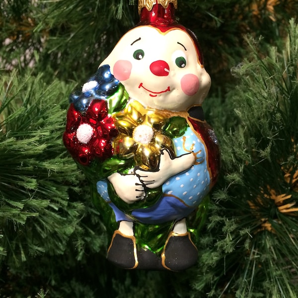 Toy nga arbre de Noël, verre, conte de fées, peint à la main, jouet, jouet en verre, décoration de Noël, coccinelle, scarabée, fleurs