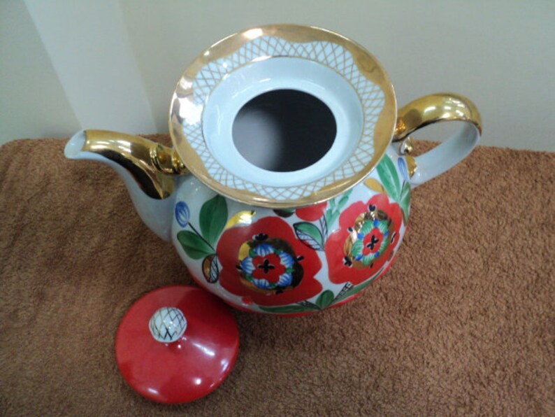 Ukrainian Porcelain Set Tea Set Porcelain Teapot Etsy