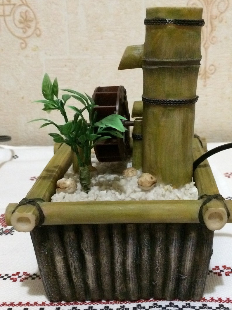 Fountain Decorative Tabletop Water Mill Humidifier Etsy