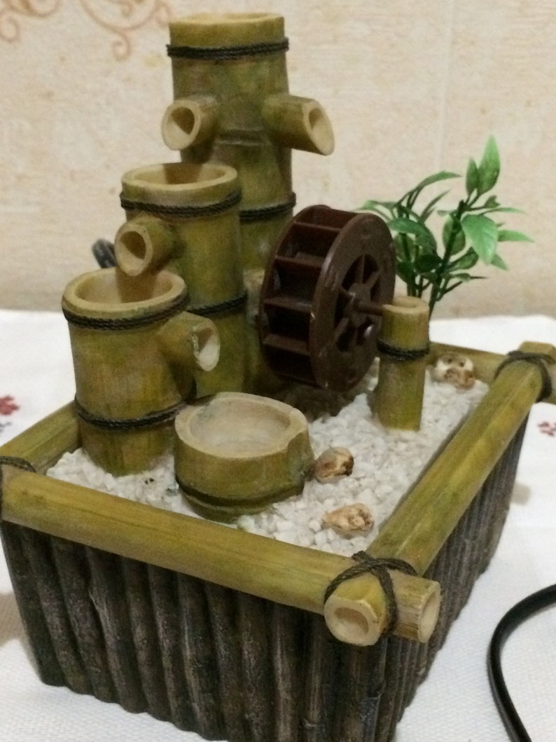Fountain Decorative Tabletop Water Mill Humidifier Etsy