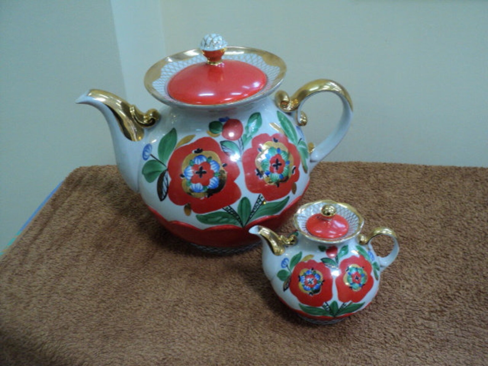 Ukrainian Porcelain Set Tea Set Porcelain Teapot Etsy