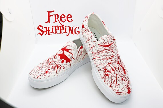 bloody white converse